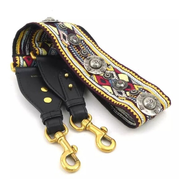 Auth Christian Dior Shoulder Strap Multicolor Canvas/Leather - Picture 1 of 16